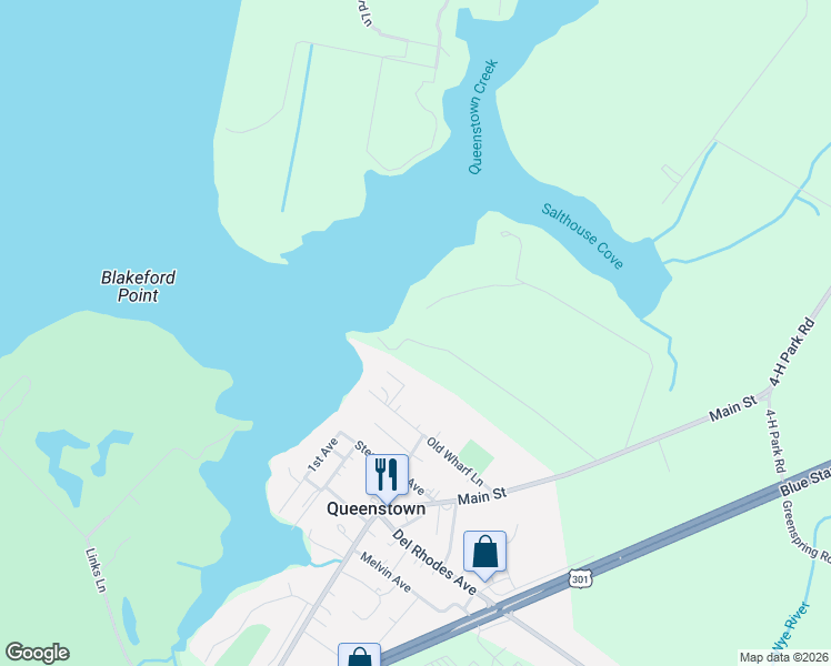 map of restaurants, bars, coffee shops, grocery stores, and more near 410 Loverlee Lane in Queenstown