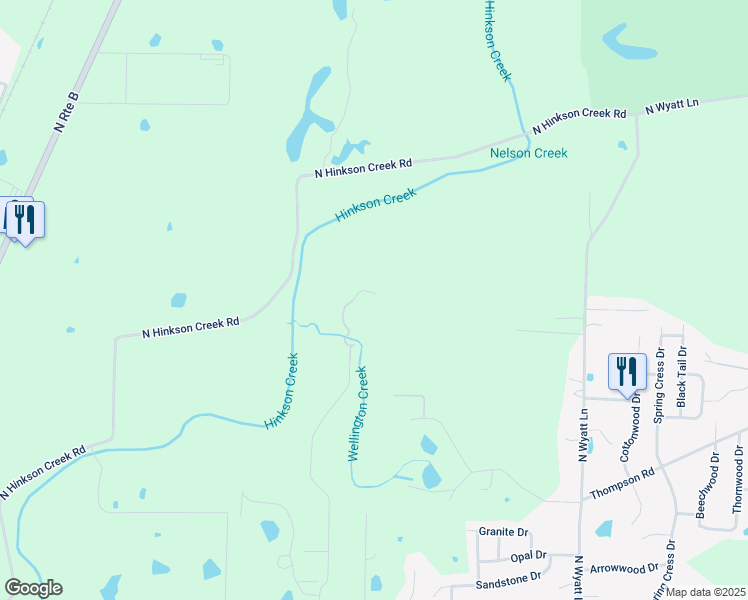map of restaurants, bars, coffee shops, grocery stores, and more near 4100 North Wellington Drive in Columbia