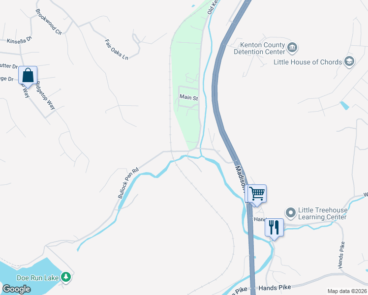 map of restaurants, bars, coffee shops, grocery stores, and more near 1961 Bullock Pen Road in Covington