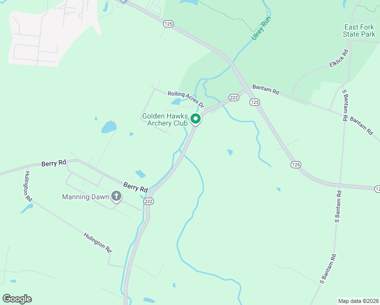 map of restaurants, bars, coffee shops, grocery stores, and more near 3110 Ohio 222 in Bethel