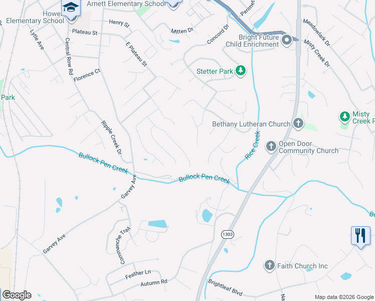 map of restaurants, bars, coffee shops, grocery stores, and more near 3319 Kingsburg Court in Erlanger