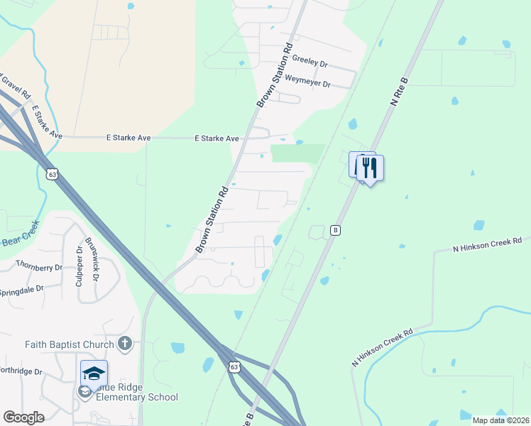 map of restaurants, bars, coffee shops, grocery stores, and more near 4508 Sherwood Pl in Columbia