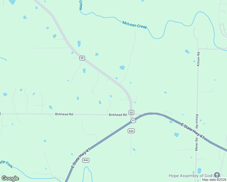 map of restaurants, bars, coffee shops, grocery stores, and more near 135 State Highway EE in Winfield