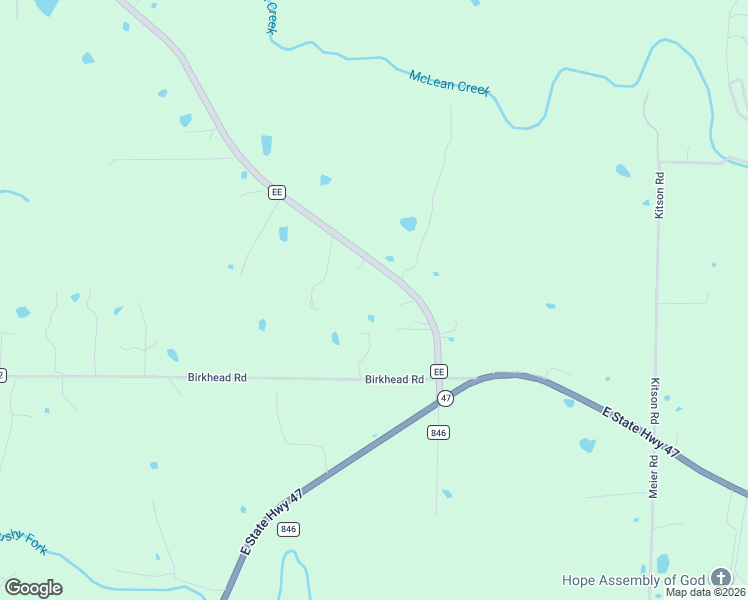 map of restaurants, bars, coffee shops, grocery stores, and more near 135 State Highway EE in Winfield