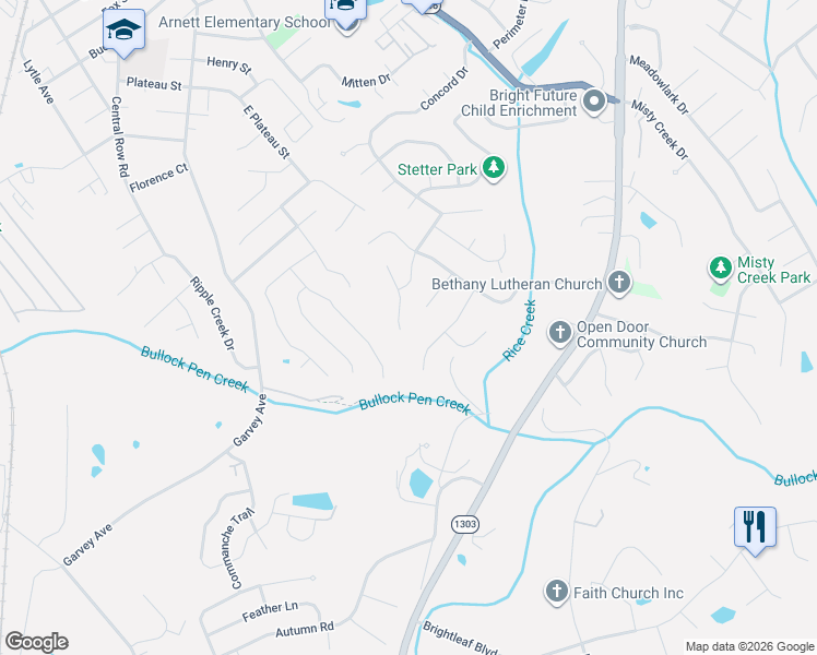 map of restaurants, bars, coffee shops, grocery stores, and more near 3729 Bristol Court in Erlanger