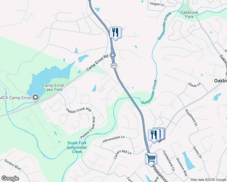 map of restaurants, bars, coffee shops, grocery stores, and more near 7204 Carolyn Court in Florence
