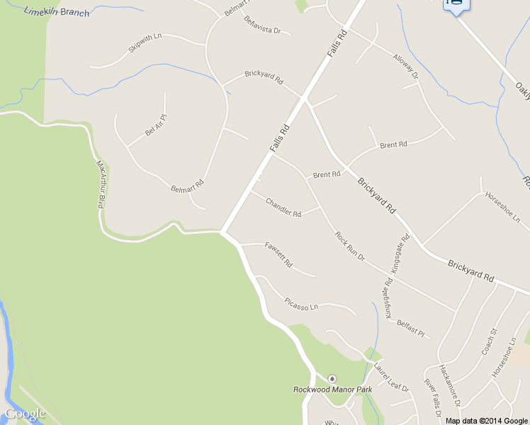 map of restaurants, bars, coffee shops, grocery stores, and more near 11018 Chandler Road in Rockville