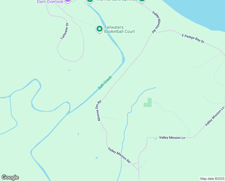 map of restaurants, bars, coffee shops, grocery stores, and more near 9987-9993 Valley Mission Road in Bedford