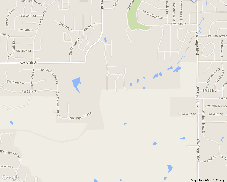 map of restaurants, bars, coffee shops, grocery stores, and more near 3739 Southwest Cobblestone Place in Topeka