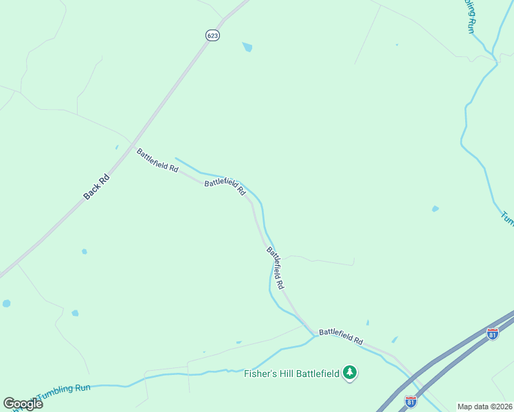 map of restaurants, bars, coffee shops, grocery stores, and more near 1103 Battlefield Road in Strasburg