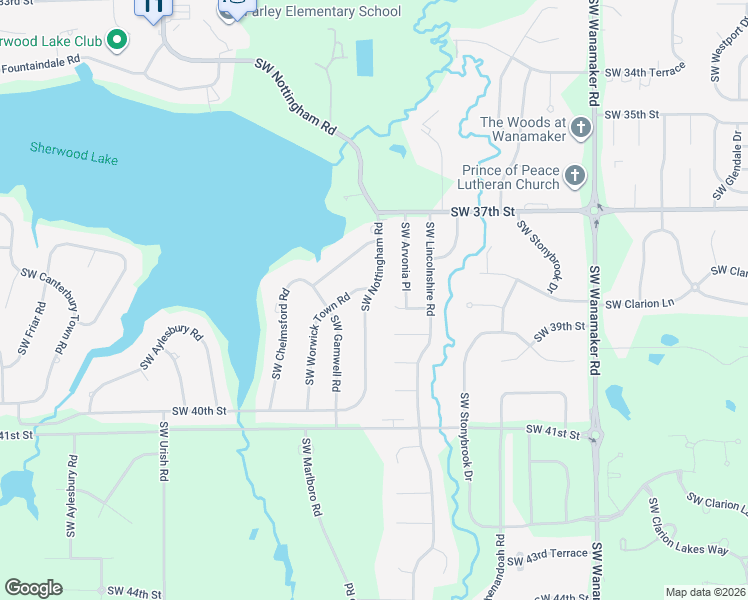 map of restaurants, bars, coffee shops, grocery stores, and more near 3800 Southwest Nottingham Road in Topeka