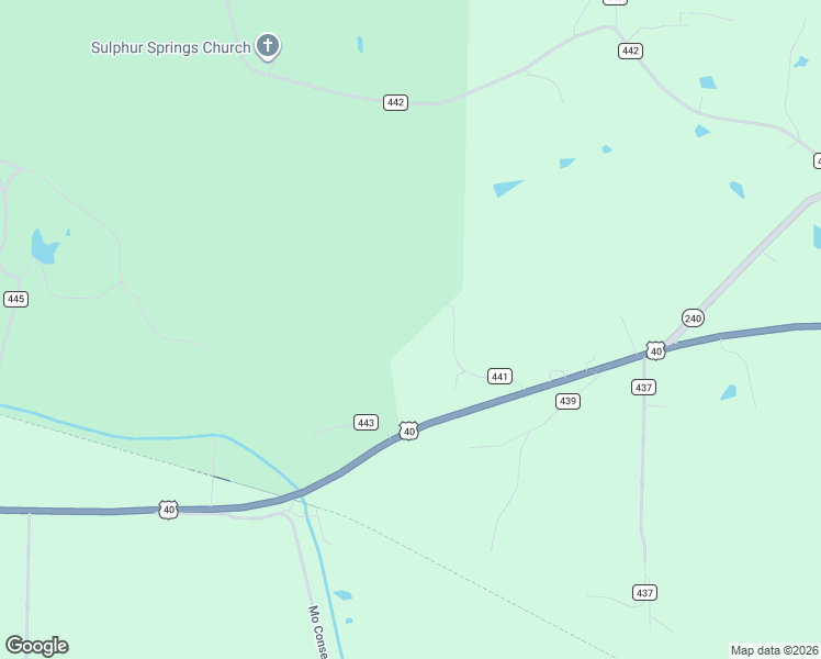 map of restaurants, bars, coffee shops, grocery stores, and more near Co Road 441 in New Franklin