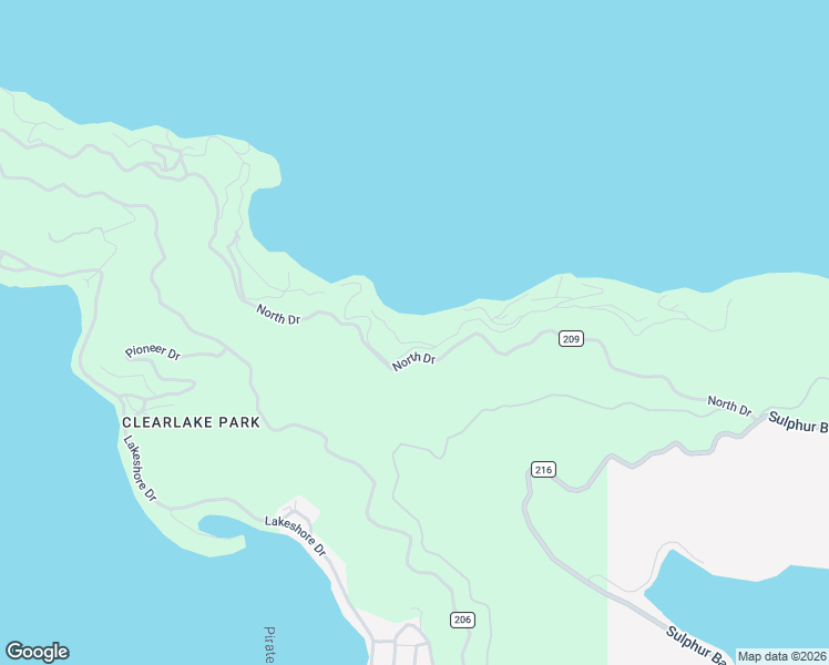 map of restaurants, bars, coffee shops, grocery stores, and more near 11570 North Drive in Clearlake