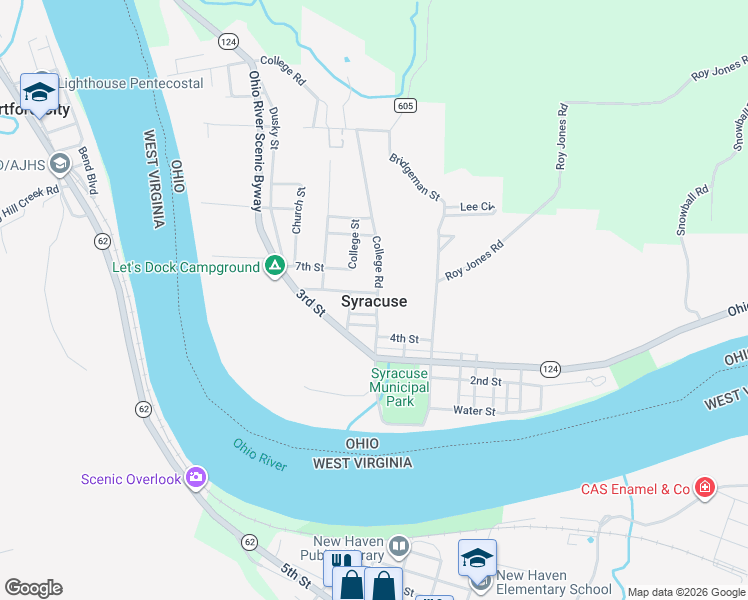 map of restaurants, bars, coffee shops, grocery stores, and more near in Syracuse