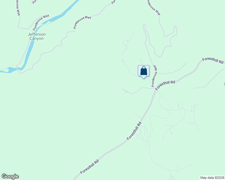 map of restaurants, bars, coffee shops, grocery stores, and more near 5585 Pine Ridge Road in Foresthill