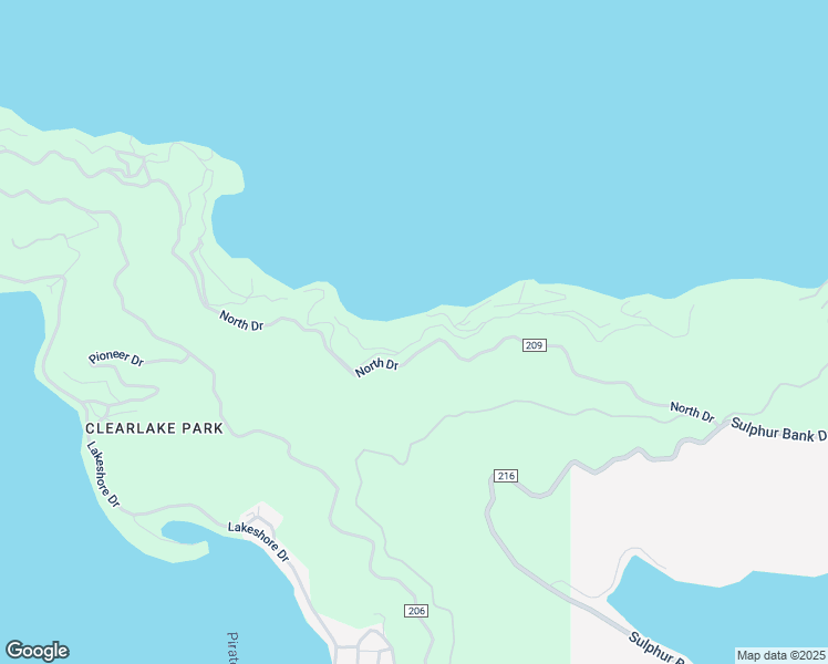 map of restaurants, bars, coffee shops, grocery stores, and more near 11650 North Drive in Clearlake