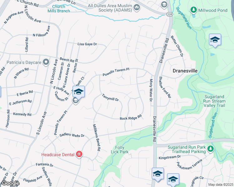 map of restaurants, bars, coffee shops, grocery stores, and more near 12523 Dardanelle Court in Herndon