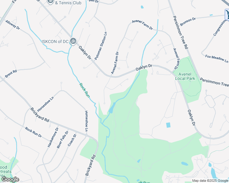 map of restaurants, bars, coffee shops, grocery stores, and more near 10036 Chartwell Manor Court in Potomac