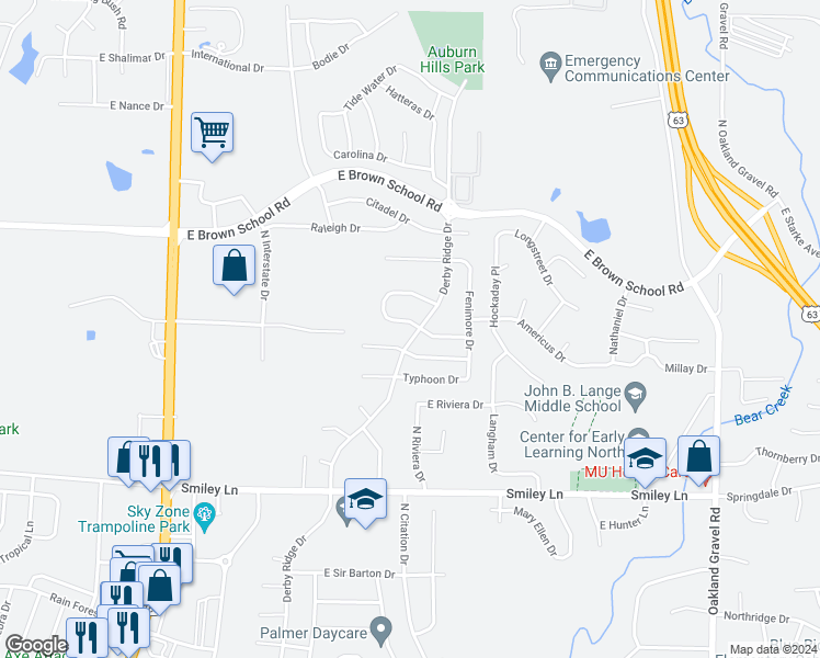 map of restaurants, bars, coffee shops, grocery stores, and more near 1600 High Quest Circle in Columbia