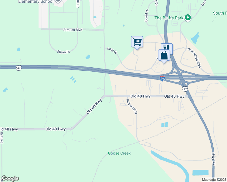 map of restaurants, bars, coffee shops, grocery stores, and more near 2431 South Spring Valley Road in Junction City