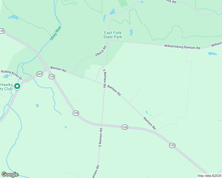 map of restaurants, bars, coffee shops, grocery stores, and more near 2504 Old State Route 125 in Bethel