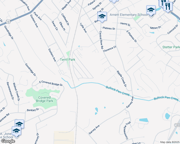 map of restaurants, bars, coffee shops, grocery stores, and more near 155 Hawk Drive in Elsmere