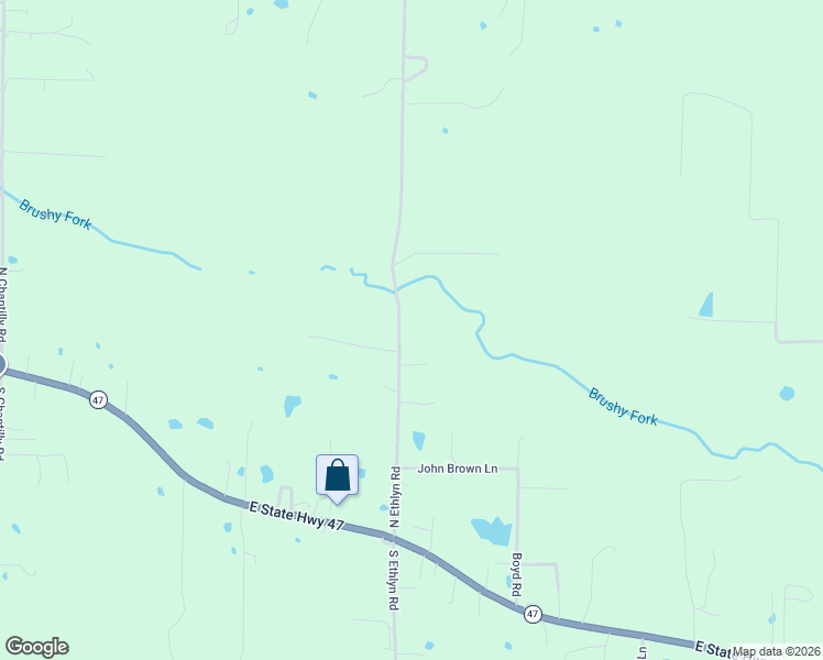 map of restaurants, bars, coffee shops, grocery stores, and more near 160 North Ethlyn Road in Winfield