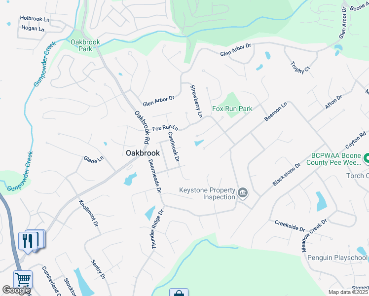 map of restaurants, bars, coffee shops, grocery stores, and more near 1851 Treeshade Court in Florence