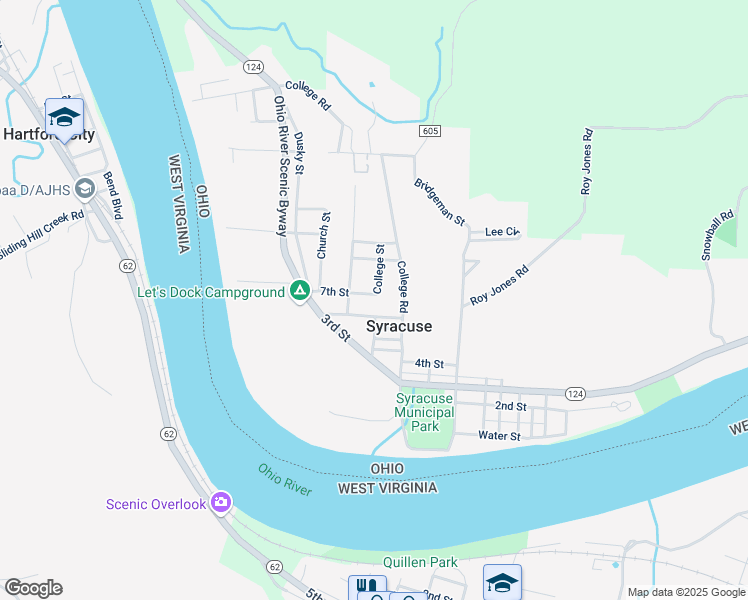 map of restaurants, bars, coffee shops, grocery stores, and more near 2285 7th Street in Syracuse