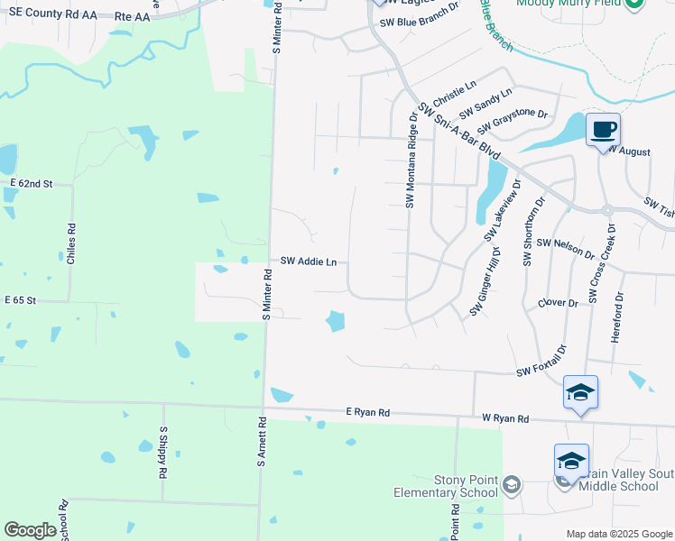 1303 Southwest Addie Lane, Grain Valley MO Walk Score