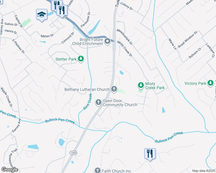 map of restaurants, bars, coffee shops, grocery stores, and more near 3396 Woodlyn Hills Drive in Erlanger