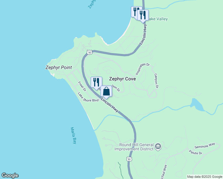 map of restaurants, bars, coffee shops, grocery stores, and more near 606 Jerry Drive in Glenbrook