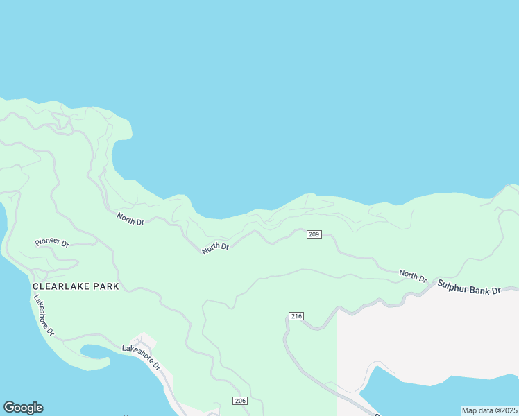 map of restaurants, bars, coffee shops, grocery stores, and more near 11740 North Drive in Clearlake