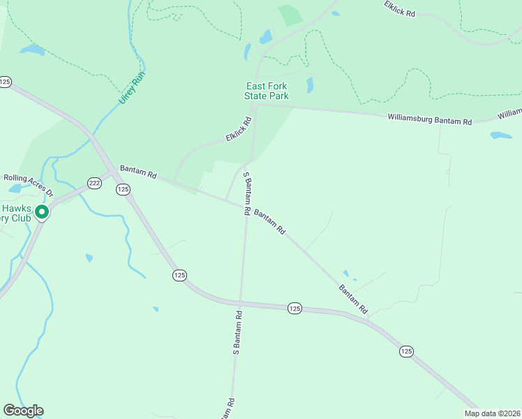 map of restaurants, bars, coffee shops, grocery stores, and more near 2504 Old State Route 125 in Bethel