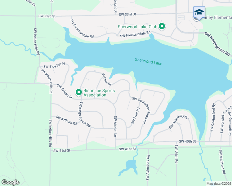 map of restaurants, bars, coffee shops, grocery stores, and more near 3726 Southwest Herefordshire Road in Topeka