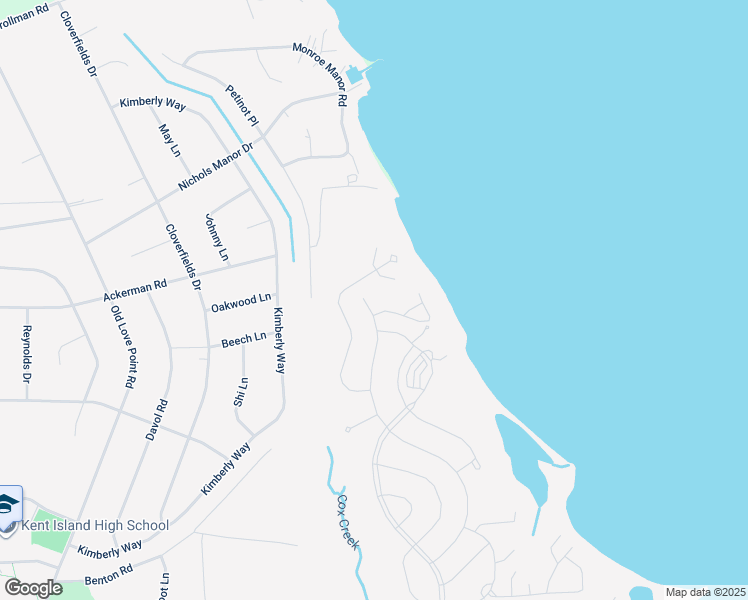 map of restaurants, bars, coffee shops, grocery stores, and more near 630 Warbler Way in Stevensville