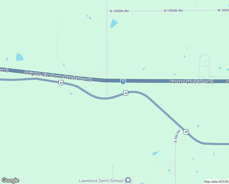 map of restaurants, bars, coffee shops, grocery stores, and more near 501 U.S. 40 in Lawrence