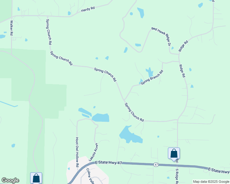 map of restaurants, bars, coffee shops, grocery stores, and more near 166 Spring Church Road in Troy