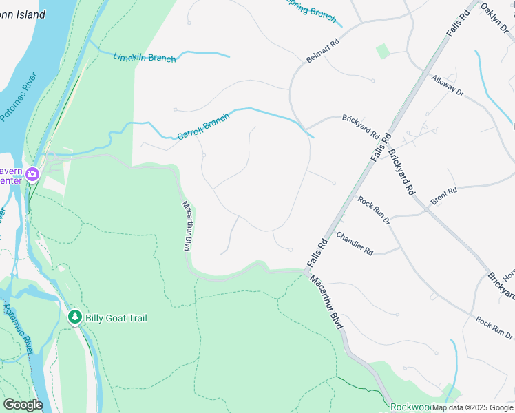 map of restaurants, bars, coffee shops, grocery stores, and more near 8820 Belmart Road in Potomac