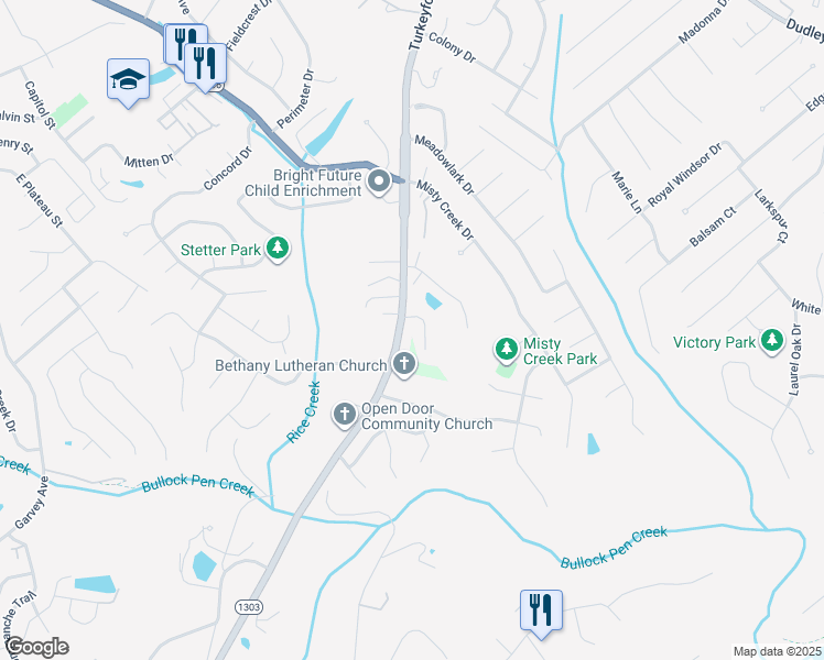 map of restaurants, bars, coffee shops, grocery stores, and more near 3396 Woodlyn Hills Drive in Erlanger