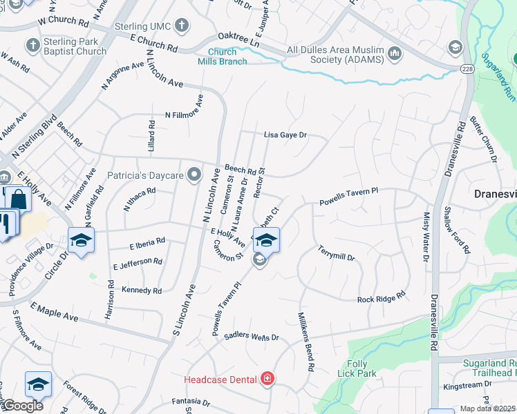 map of restaurants, bars, coffee shops, grocery stores, and more near 106 Rector Street in Sterling