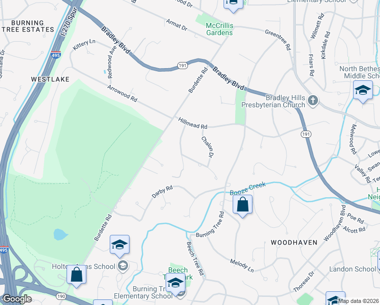 map of restaurants, bars, coffee shops, grocery stores, and more near in Montgomery County