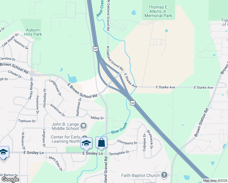 map of restaurants, bars, coffee shops, grocery stores, and more near North Oakland Gravel Road in Columbia