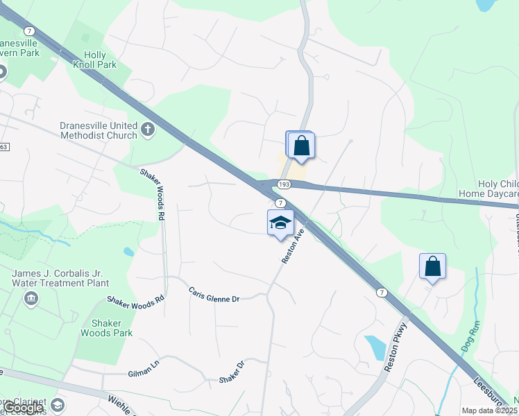map of restaurants, bars, coffee shops, grocery stores, and more near 1068 Cedar Chase Court in Herndon
