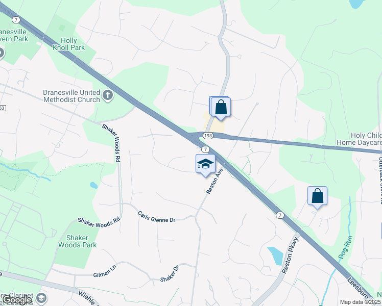map of restaurants, bars, coffee shops, grocery stores, and more near 1068 Cedar Chase Court in Herndon