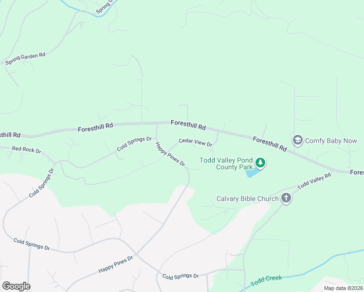 map of restaurants, bars, coffee shops, grocery stores, and more near 20630 Cedar View Drive in Foresthill