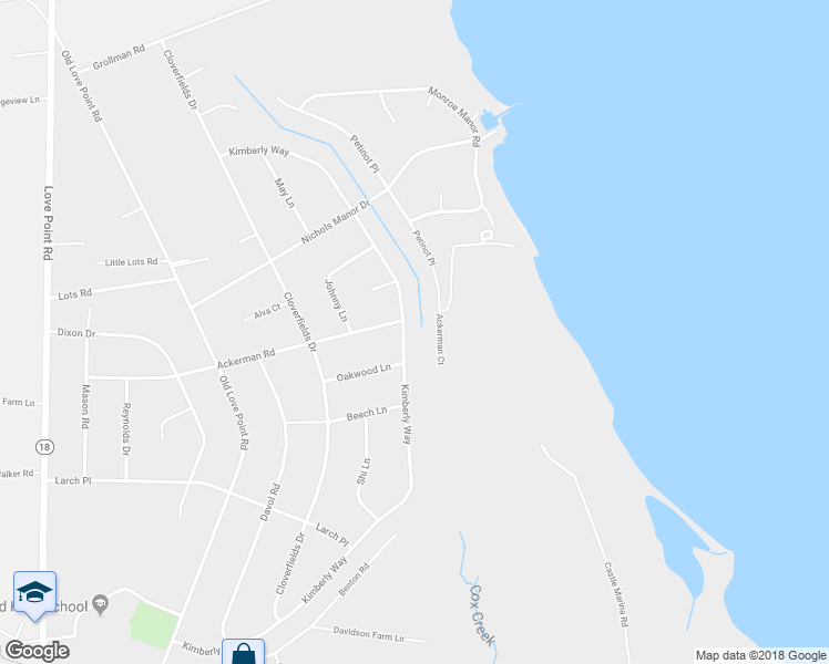 map of restaurants, bars, coffee shops, grocery stores, and more near 770 Kimberly Way in Stevensville
