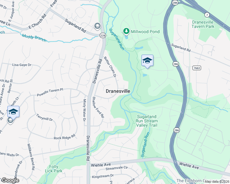map of restaurants, bars, coffee shops, grocery stores, and more near 1378 Butter Churn Drive in Herndon