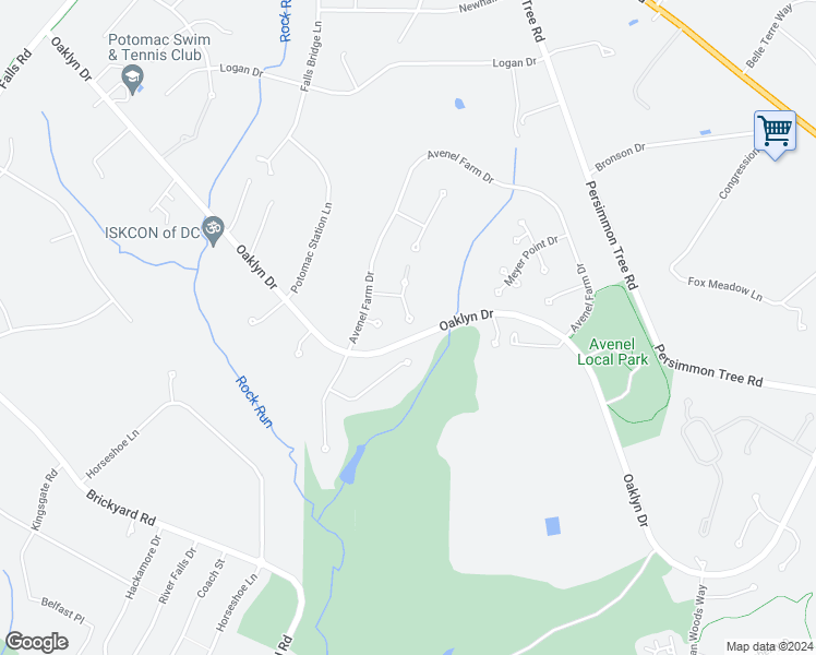 map of restaurants, bars, coffee shops, grocery stores, and more near 8800 Watts Mine Terrace in Rockville