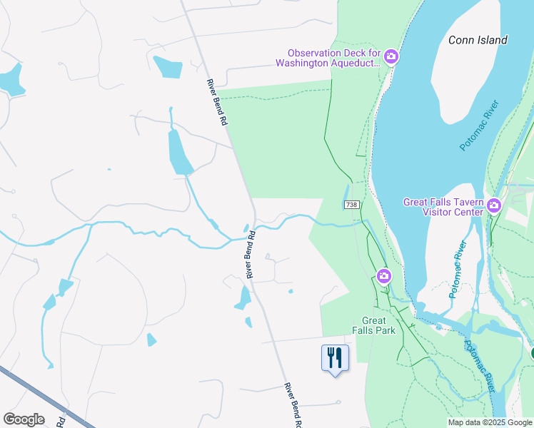 map of restaurants, bars, coffee shops, grocery stores, and more near 509 River Bend Road in Great Falls